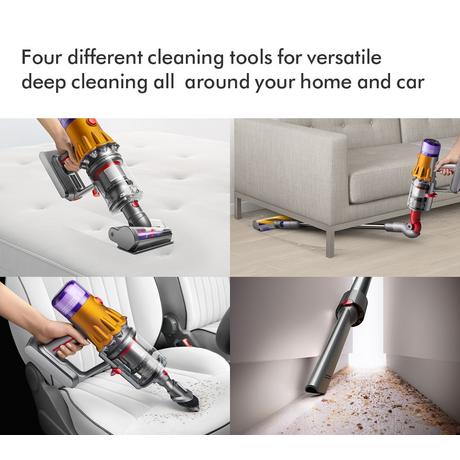 Dyson V12 Detect Slim Absolute Cordless Stick Vacuum Cleaner Up To 60 Minutes Run Time - Yellow