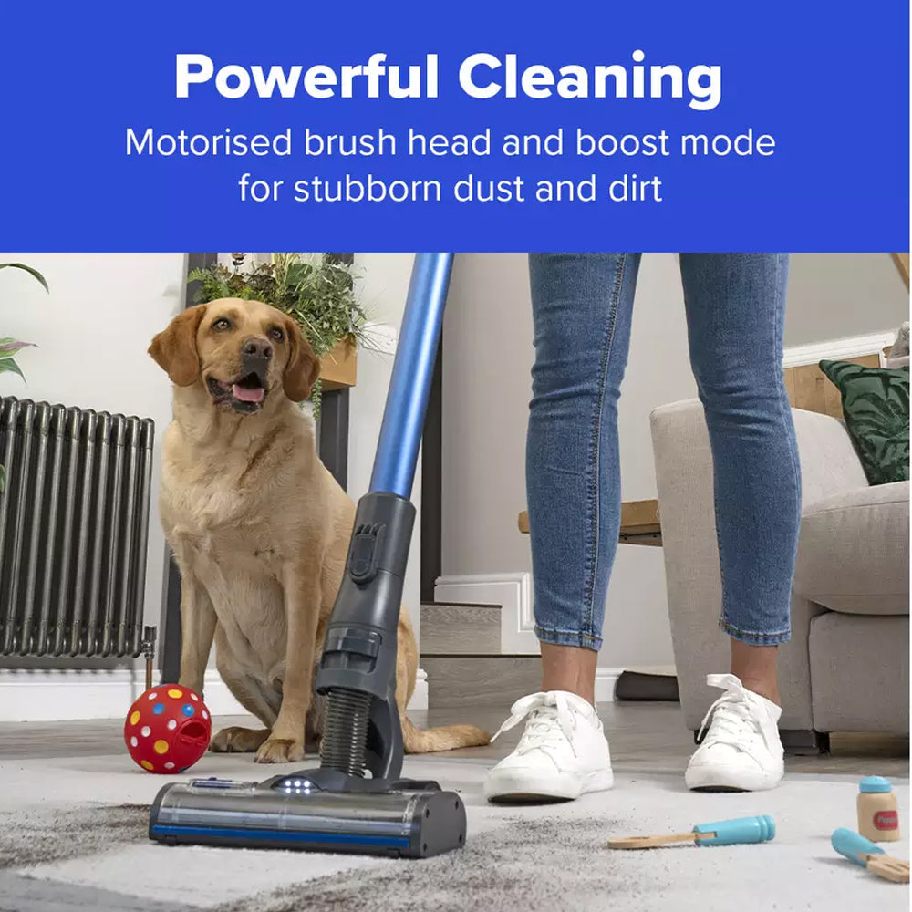Numatic Henry Quick Pet Cordless Stick Vacuum Cleaner up to 60 Minutes Run Time - Blue 916634