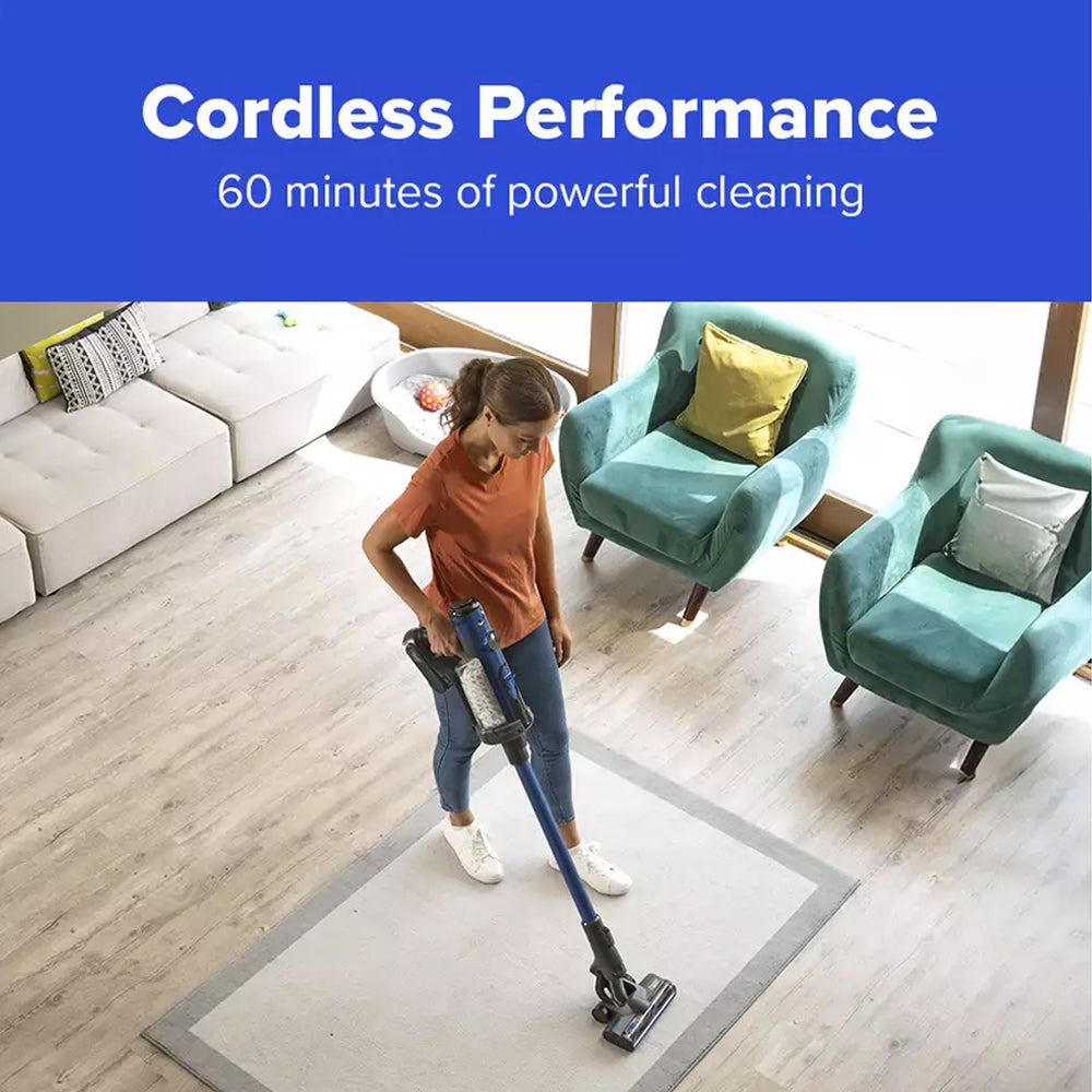 Numatic Henry Quick Pet Cordless Stick Vacuum Cleaner up to 60 Minutes Run Time - Blue 916634