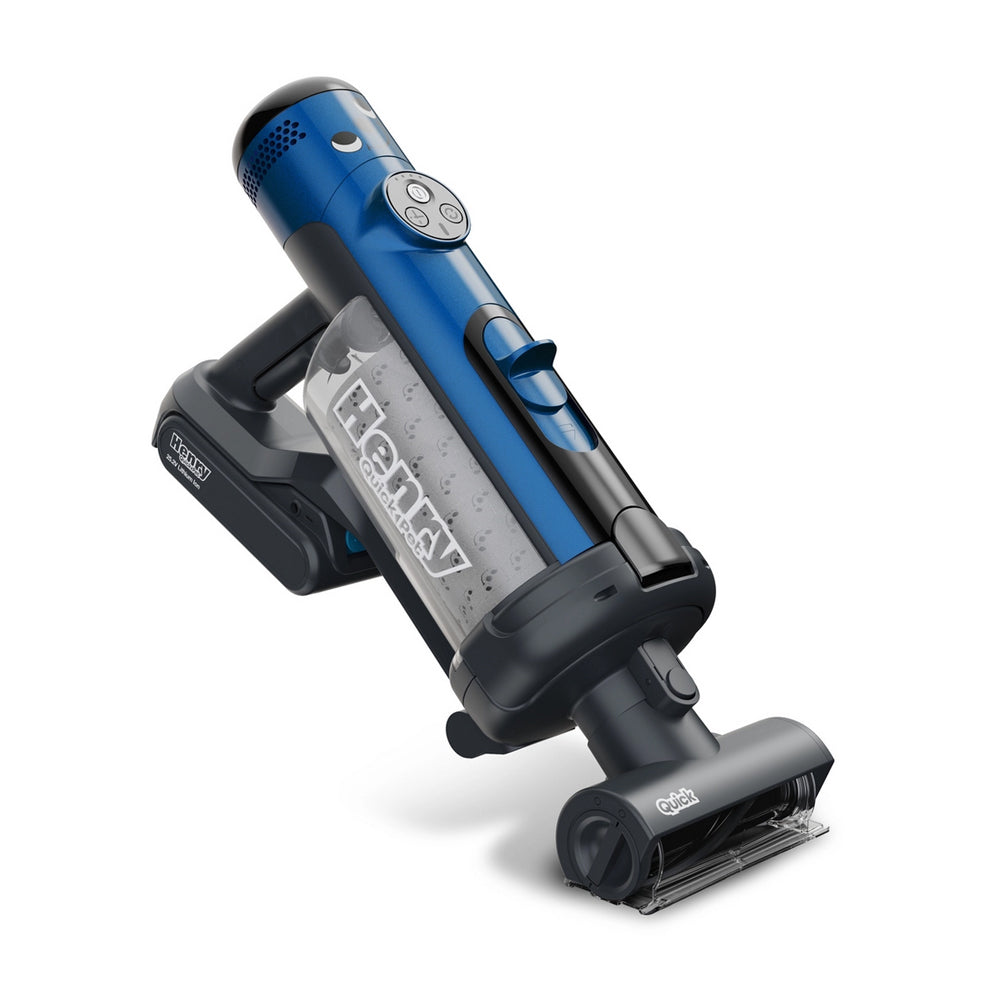 Numatic Henry Quick Pet Cordless Stick Vacuum Cleaner up to 60 Minutes Run Time - Blue 916634